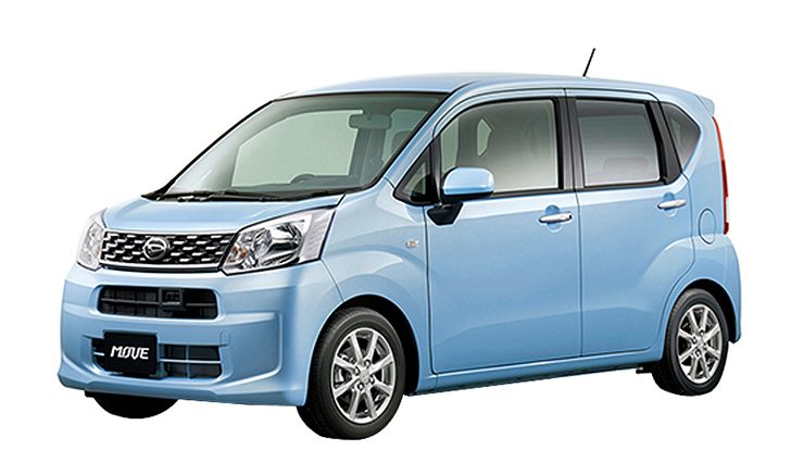 Blue Daihatsu Move used car from Japan