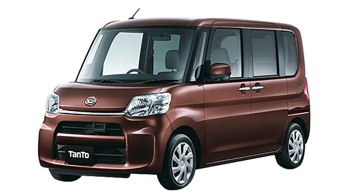 Brown Daihatsu Tanto used car from Japan