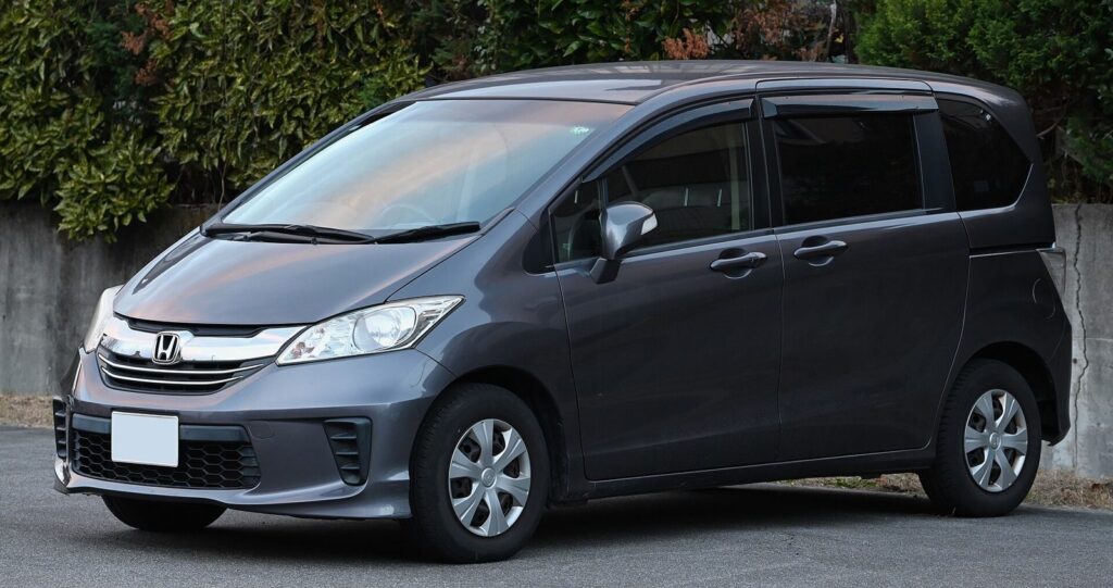 Grey Honda Freed compact minivan from Japan