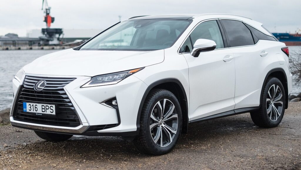 White Lexus RX luxury SUV from Japan