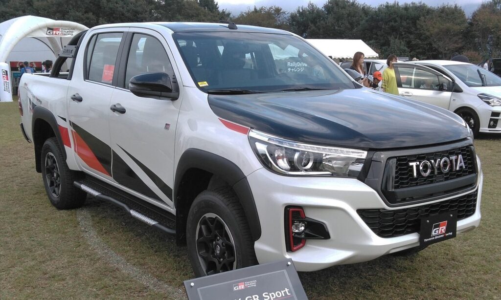 Toyota Hilux GR Sport pickup, a popular Japanese export